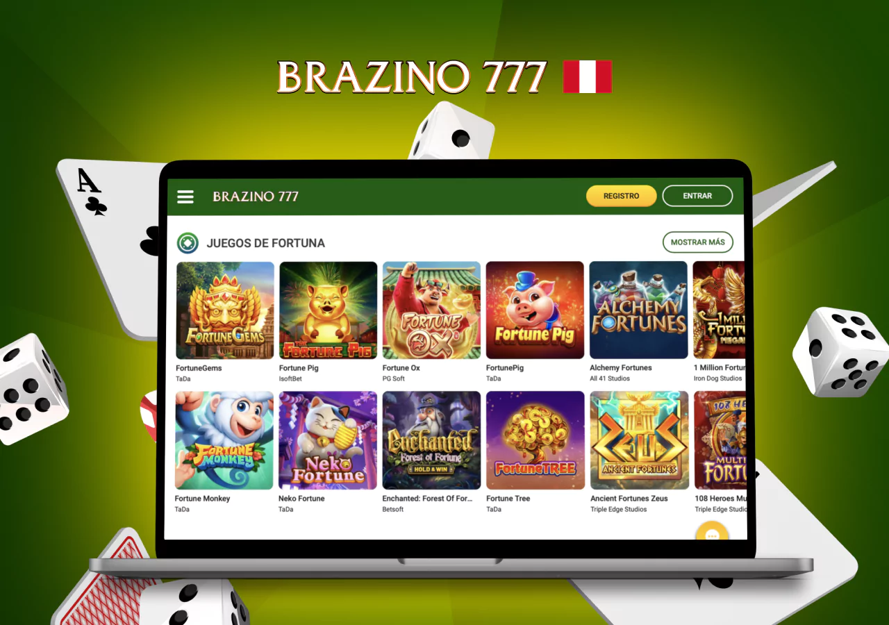 Variedad de juegos de casino en Brazino777
